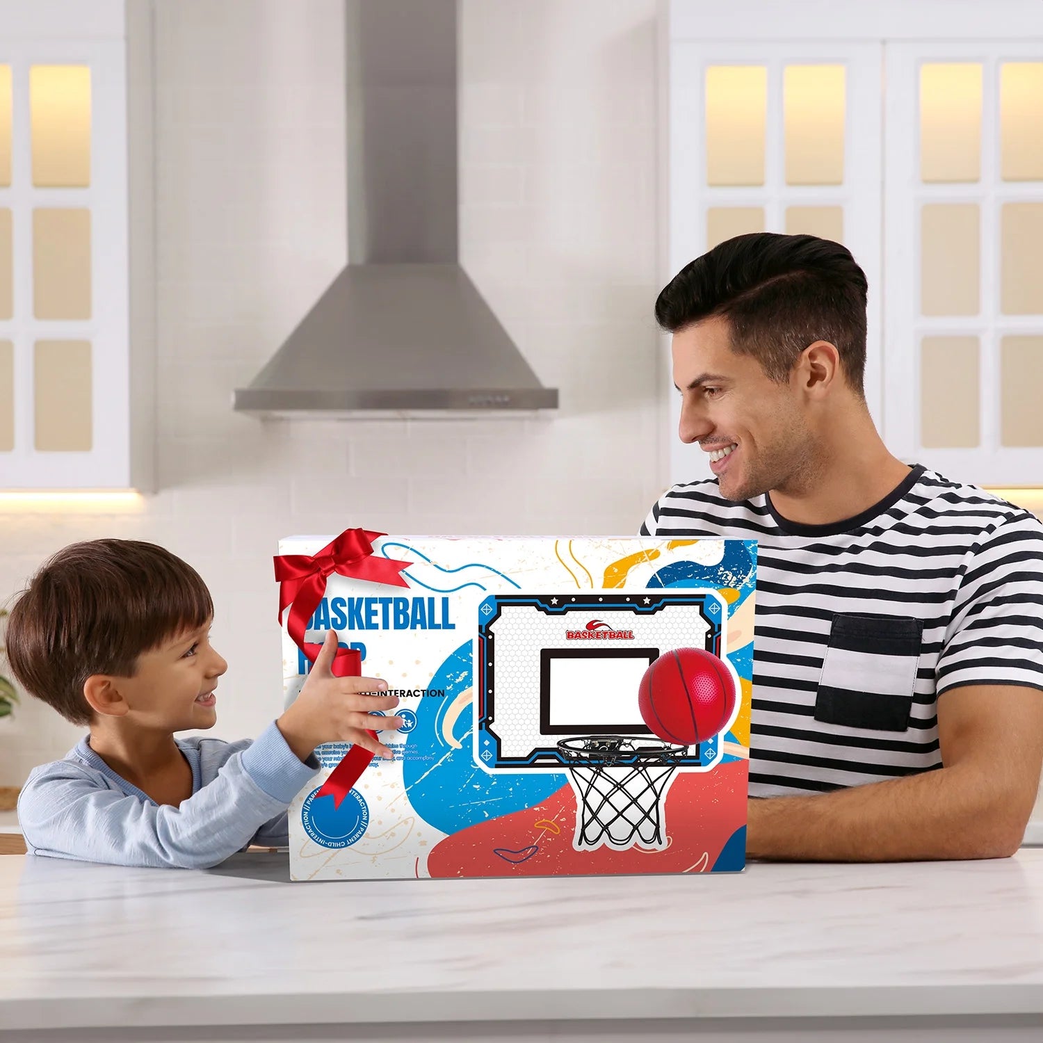 Basketball Hoop for Kids, over the Door Mini Basketball Hoops, Indoor Basketball Set for with 4 Balls, Kids Basketball Toy Gifts for Kids Boys Teens