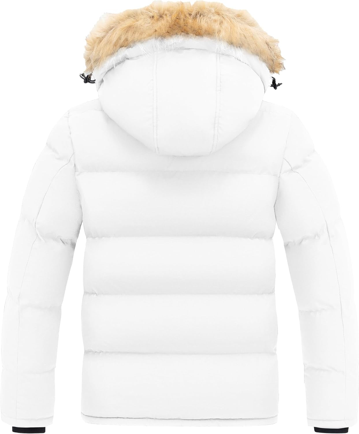 Men's Waterproof Hooded Puffer Jacket - Insulated Winter Coat for Warmth