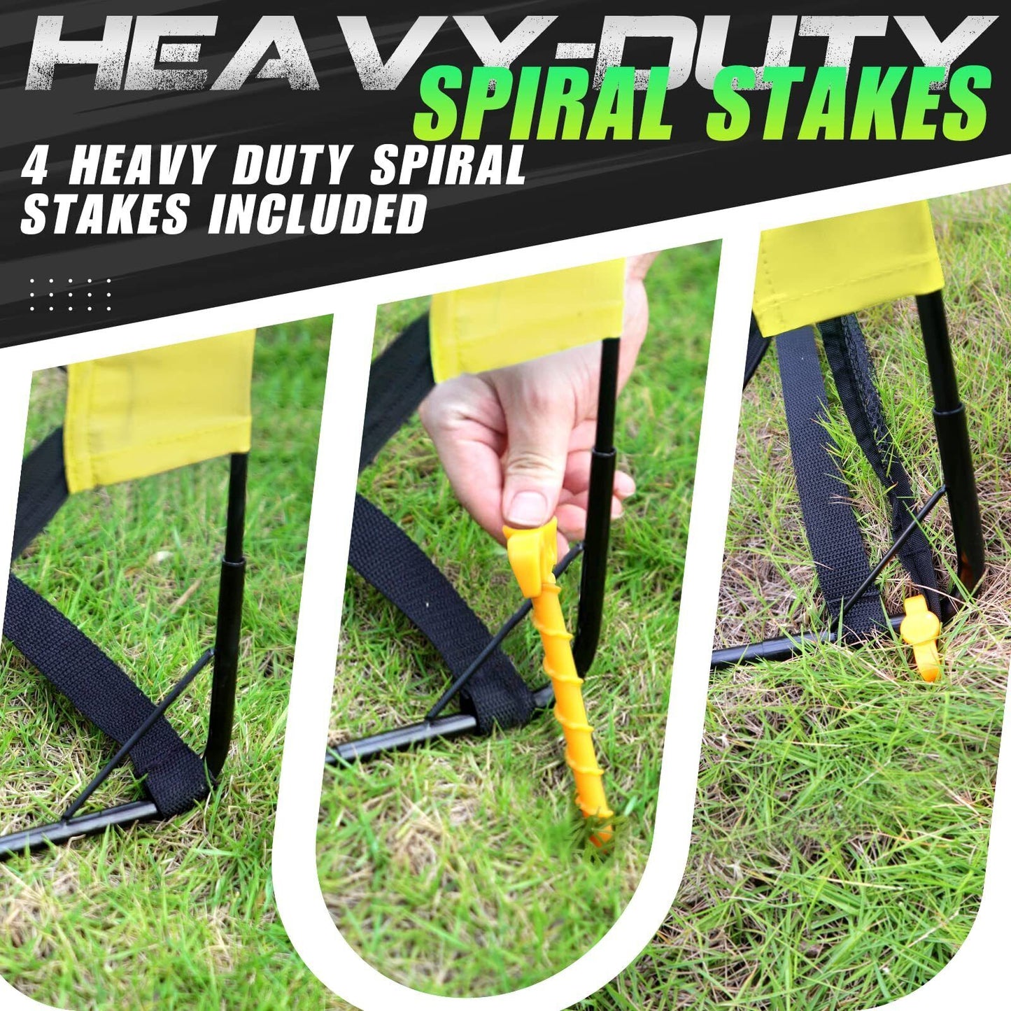 Kunup Kid Soccer Goal for Backyard 6X4Ft Large Portable Soccer Net for Backya...