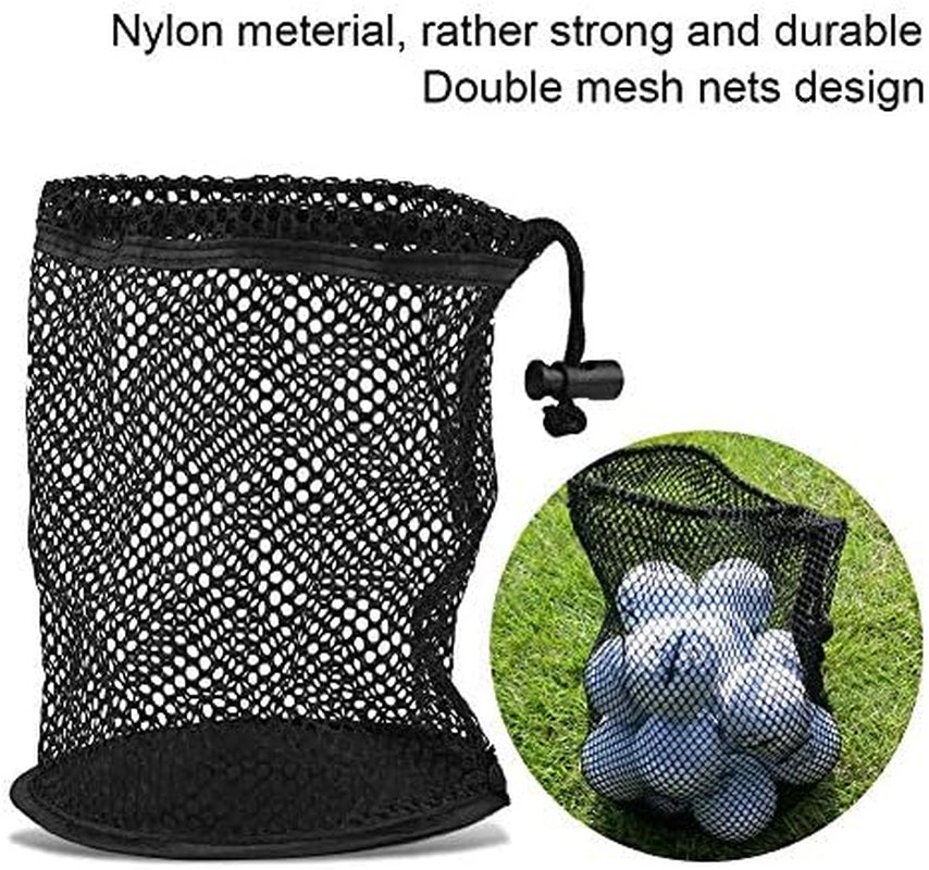 Ball Mesh Bag, Lightweight Nylon Mesh Drawstring Drawstring Pouch Balls Holder Storage Collector(50 Balls Collector) Mesh